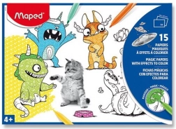 Cărți de colorat magice roz MAPED A4, 15 foi