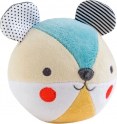 Petit Collage zornăitoare ursuleț din bumbac organic