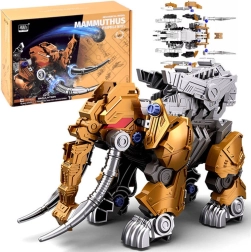 Model mecanic de mamut – kit interactiv de construcție pentru copii de la 8 ani