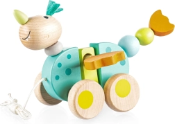 jucărie de tras din lemn, dragonel