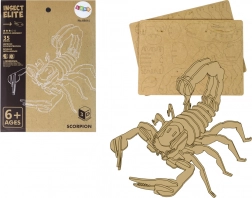 Puzzle 3D din lemn Scorpion – joc educativ de asamblare, 35 piese