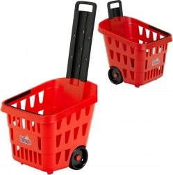 Cărucior de cumpărături roșu pentru copii THEO KLEIN