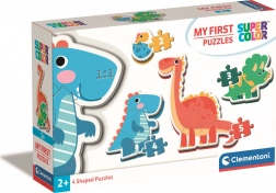 Clementoni primul meu puzzle dinozauri 4 în 1