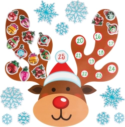 Calendar de Advent de Crăciun autoadeziv pentru perete