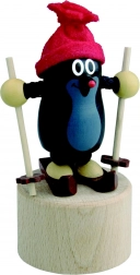 Figurină detoa presabilă Krtek pe schiuri