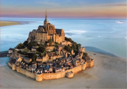 Puzzle Mont Saint Michel din aer 1000 piese