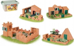 Set de construcție Teifoc Căsuța Raul II 280 piese în cutie din plastic 41x19x30 cm