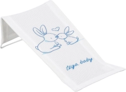Șezlong textil pentru cădiță cu iepurași, alb