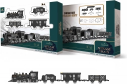 Set de tren fumegător cu efecte și traseu ajustabil 135 × 75 cm