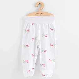 Pantaloni cu botoșei pentru bebeluși New Baby Classic II culoare zmeură