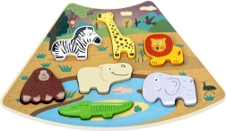 Puzzle din lemn interconectabile Safari 2Kids Toys