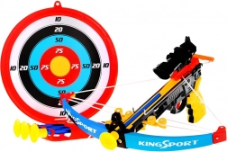 Arbaletă pentru copii (6+) Set sport 7 piese + Țintă + 4 săgeți + Tolbă + Vizor