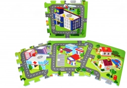 Blocuri din spumă moi – oraș, 9 piese (32 × 32 cm)