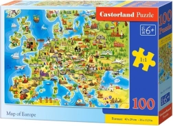 Puzzle Hartă Europei 100 de piese