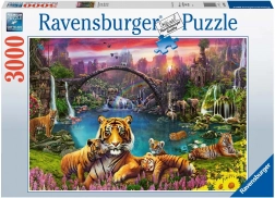 Puzzle Ravensburger Tigrii în Paradis 3000 piese