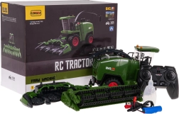 Combine RC 2‑în‑1 pentru cereale și porumb cu lumini, sunete și fum