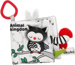 Cărticică senzorială contrastantă pentru copii Akuku - animăluțe