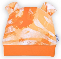 Căciuliță pentru bebeluși din bumbac Nicol Tomi portocaliu