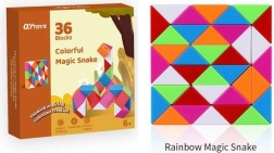 Șarpe colorat puzzle pliabil