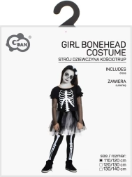 Costum schelet pentru fete 110–120 cm