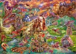 Puzzle Comoara Dragonului 2000 piese SCHMIDT