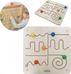 Tablă educativă din lemn Labyrinth Masterkidz Montessori