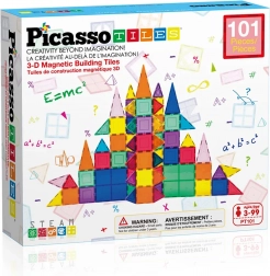 Set de construcție magnetic PICASSO – 101 piese