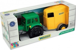 Tractor fermier cu remorcă pentru cai în cutie de carton