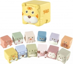 Set de cuburi senzoriale moi cu animăluțe, 12 buc.