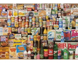 Puzzle GIBSONS Anii 1980 Coș de cumpărături 1000 piese