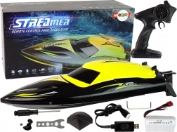 Barcă cu motor RC 2,4 GHz galbenă 35 km/h