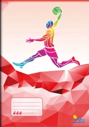 Caiet școlar A4 liniat 8 mm, 40 file – motiv Sport