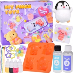 set creativ animale slime – brelocuri 3D DIY