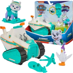 PAW Patrol snowmobil Everest Deluxe cu lansator și puiul Chickaletta