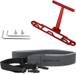 Suport cu curea Sunnylife pentru controller DJI RC / RC 2 roșu