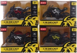 Motocicletă metalică cu mers înapoi