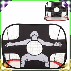 Poartă de fotbal pliabilă 2‑în‑1 cu pânză‑țintă pentru precizie