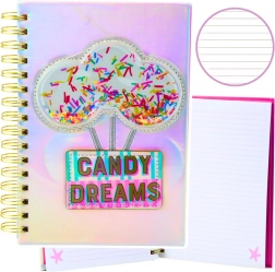 caiet cu linii Candy Dreams holografic A5