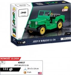 Model JEEP WILLYS CJ-2A 1:35 set de construcție COBI