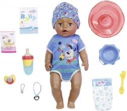 BABY born cu suzetă magică, băiețel de culoare, 43 cm