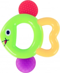 Zornăitoare și inel de dentiție în formă de pește