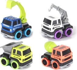 Mașină de construcții metalică 6 cm cu mecanism pull-back