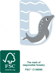 Literă din lemn D small foot