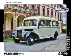 Retroauta Puzzle Autobus Praga RND 1949 - 40 de piese