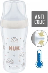 Biberon din sticlă NUK Perfect Match cu controlul temperaturii 230 ml
