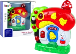 Căsuță muzicală interactivă pentru bebeluși cu animăluțe