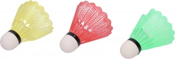 Fluturași de badminton colorati, set 3 bucăți