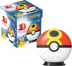 Puzzleball 3D Pokémon Repeat Ball, 54 piese