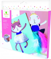 Pockets set creativ – decorarea imaginilor cu pene și panglici