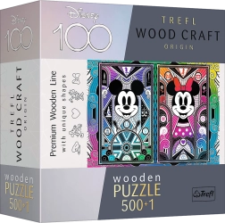 Puzzle din lemn Mickey Mouse & Minnie 501 piese